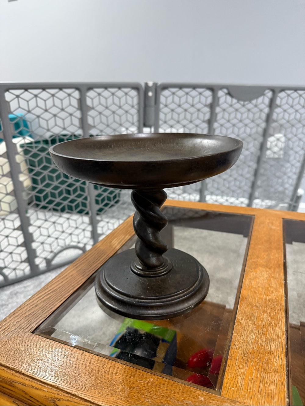 Southern Living At Home Barley Twist Pedestal Decor Cake Candle Stand RETIRED
